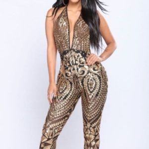 Sequin Jumpsuit Fashion Nova